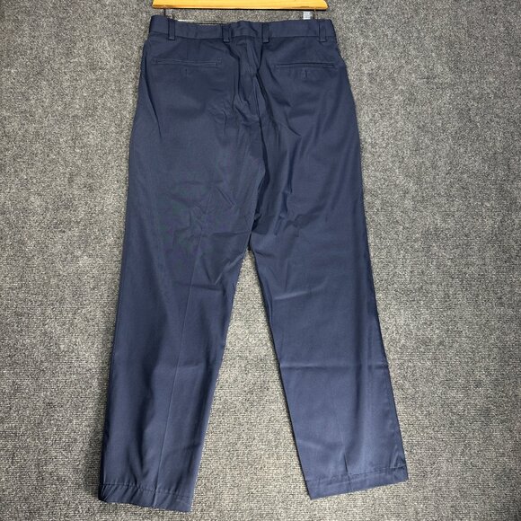 Brooks Brothers Dress Pants Mens 33 Blue Stretch Pockets Flat Front Straight - Picture 7 of 9